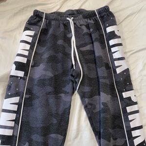 dark gray cami sweatpants